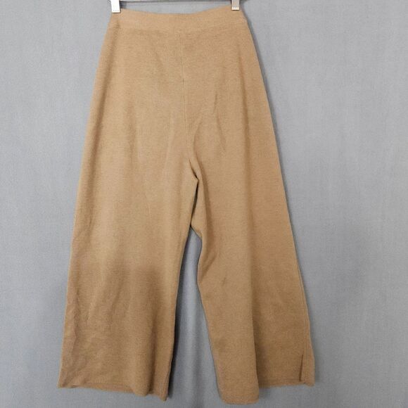 J.Crew Wide Leg Knit Pants Wool Blend Sweater Pants Loungewear Sz Medium - Picture 3 of 8